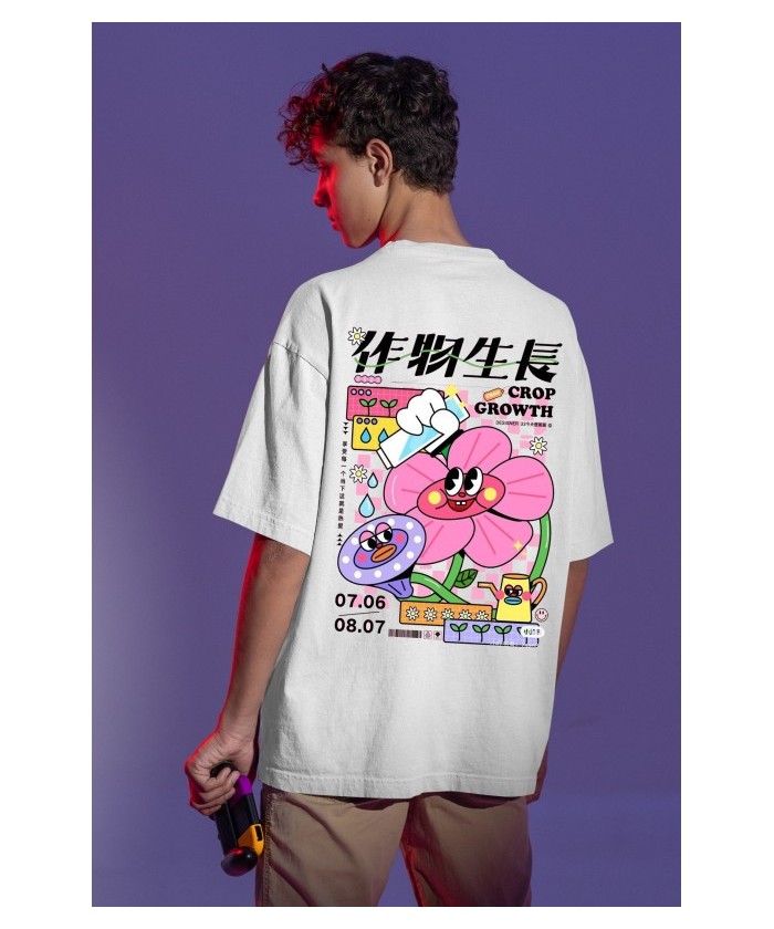 Camiseta NI FLOWER OVERSIZE